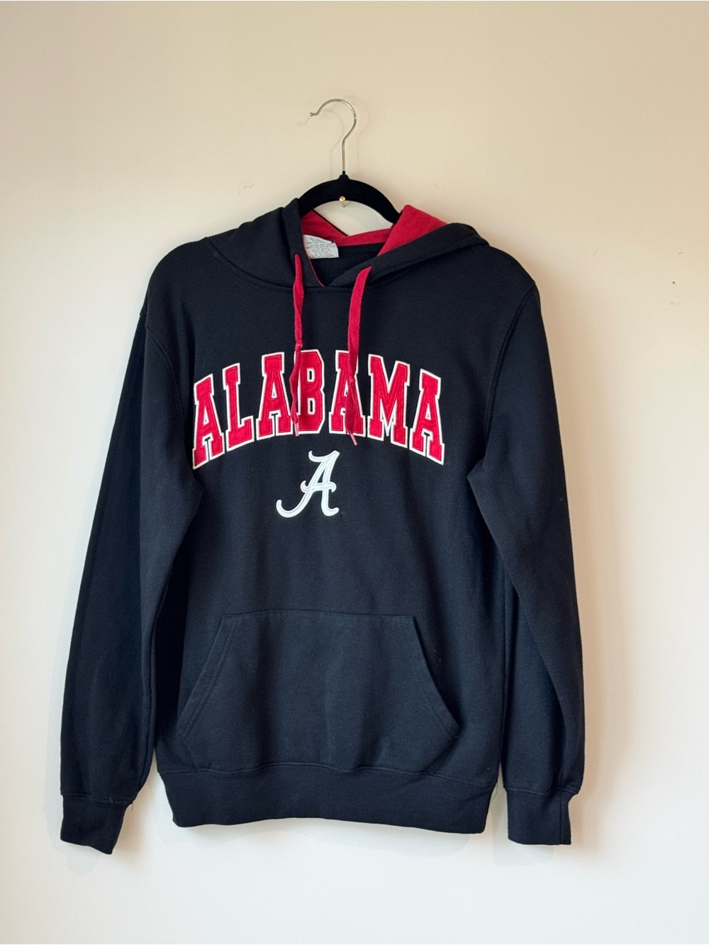 Alabama Crimson Tide Men’s Small Hoodie Black Pullover NCAA Sweatshirt